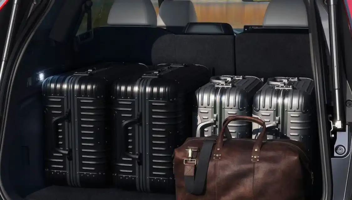 2026 Honda CR-V interior cargo capacity and practicality 2026 Honda CR-V cargo space with folded seats and stroller