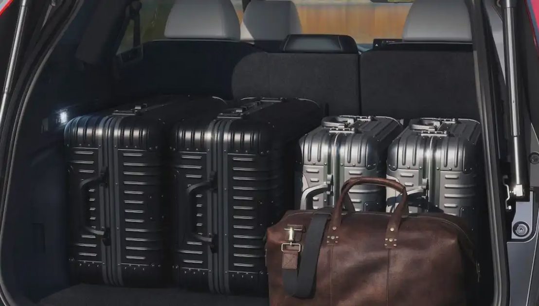 2026 Honda CR-V cargo space with folded seats and stroller