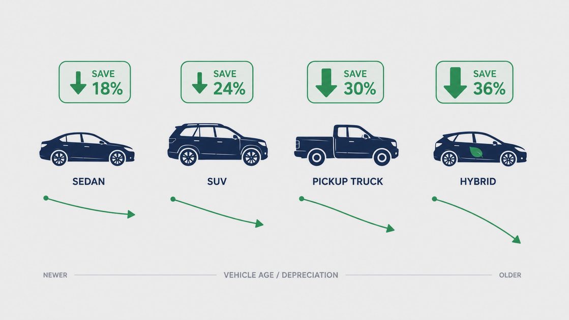 The discounts available will naturally vary depending on the vehicle model.